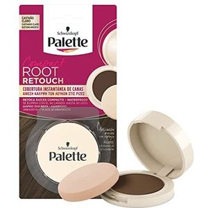 Schwarzkopf - Palette Compact Root Retouch - Poeder - Lichtbruin - Witte Haardekking 1 stuk