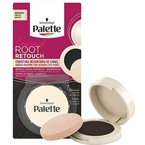 Schwarzkopf - Palette Compact Root Retouch - Poeder - Zwart - Dekt Wit Haar - 1 stuk