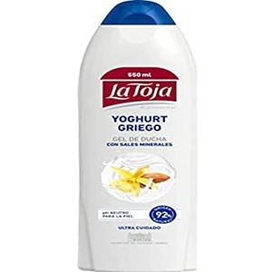 La Toja - Griekse yoghurt douchegel - 550 ml - voor een verzorgde huid - zachte amandelgeur - verzorging en zachtheid