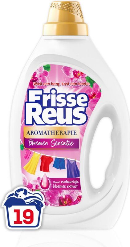 Witte Reus - Vloeibaar Wasmiddel - Frisse Reus Gel - Orchidee - Macadamia - 855ml - 19 Wasbeurten