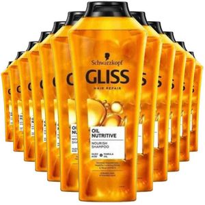 Gliss - Shampoo Oil Nutritive - Voordeelverpakking - 12 x 400 ml