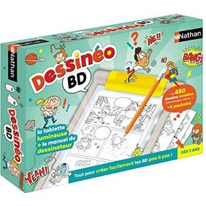 Nathan - Dessineo – BD – lichtgevend tekenbord – bord om je strips stap voor stap te maken – leren tekenen – vanaf 7 jaar