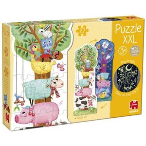 Goula - Puzzle XXL - Dag en Nacht - Kinderpuzzel - 27 Stukjes