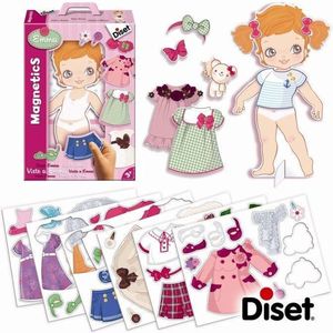 Diset Magnetics Dresses Emma Board Game Veelkleurig 3-6 Years