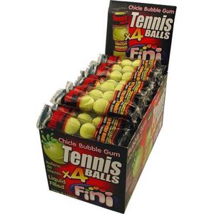 Fini Kauwgom Tennisballen 50 x 4-pack