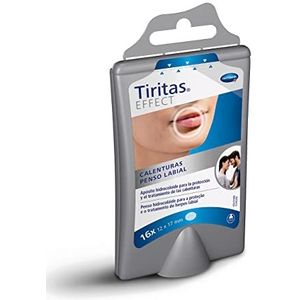 TIRITAS Effect Warmtekompressen, Hydrocolloïde, transparant, voor de behandeling van opwarming van lippen en neus, verlicht pijn en jeuk, 16 stuks