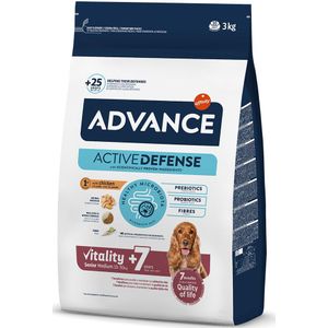 Advance Medium Senior - Droogvoer voor senioren (+7 jaar) middelgrote rassen met kip - 3 kg