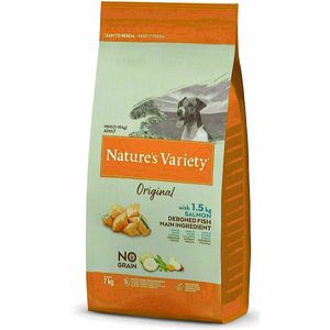 Nature's Variety Original No Grain - Droogvoer voor volwassen honden van Petit Race – zonder granen – met zalm zonder randen – 7 kg