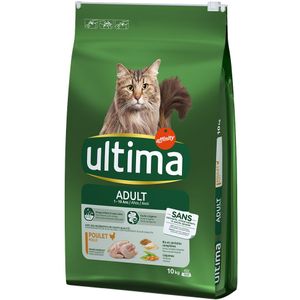 10 kg Ultima Trockenfutter + passendes Nassfutter gratis! - Adult Huhn + 8 x 85 g Sterilized Mix