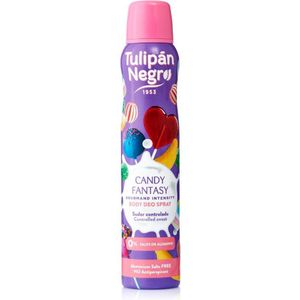 Tulipán Negro - Candy Fantasy - Verzorgingsset - 2x Deodorant Spray 200ml - 1x Douchegel/Shampoo 720ml