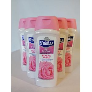 Douchegel - Rosas -  Dames - Zachte Rozengeur rozengeur - 500 ml - Voordeel Set 6 x 500 ml