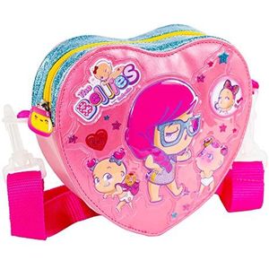 The Bellies From Bellyville 700015962 schoudertas met hartvorm voor meisjes vanaf 3 jaar, uniseks, kinderen, roze (roze), vanaf jaar