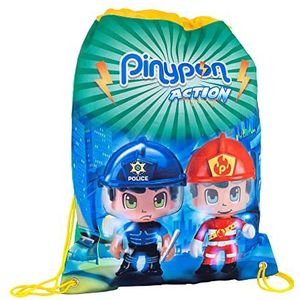 Pinypon Action - Rugzak met touwen voor jongens en meisjes vanaf 3 jaar (Famosa 700015985), Groen, Licht en