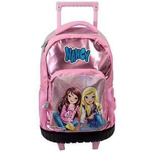 Famosa BTS Nancy schooltrolley premium rugzak voor jongens en meisjes vanaf 3 jaar (Famosa 700016027) roze, Roze, 0