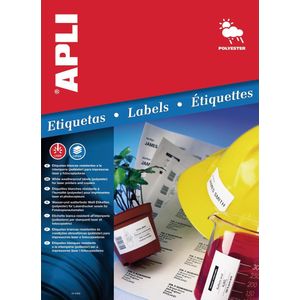 APLI 20 etiketten 64,6 x 33,8 mm wit weerbestendig