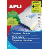 Apli - Apli1282 Etiketteer Tape - Witte Labels - 48.5x16.9 mm - 100 Vellen