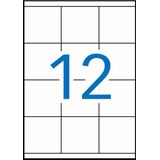 APLI 1290 - Witte Etiketten - 70,0 x 67,7 mm - 100 Vel