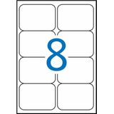 Apli - Stickers/Etiketten - Wit - A4 - 100 Lakens