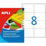 Apli - Stickers/Etiketten - Wit - A4 - 100 Lakens