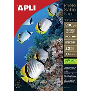 Apli 004453 fotopapier, satijn, 210 x 297 mm, 175 g, 20 stuks