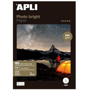 APLI 10413 - Photobright A4 fotopapier 280 g 60 vel