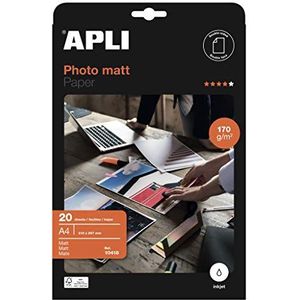 APLI 10418 - Matt A4 fotopapier 170 g 20 vellen