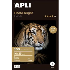 APLI Photo Bright - Fotopapier / Fotokaarten 10 x 15 cm