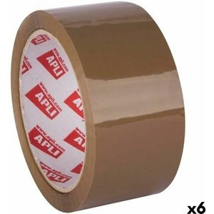 Plakband Apli 48 Mm X 66 M Bruin (6 Stuks)