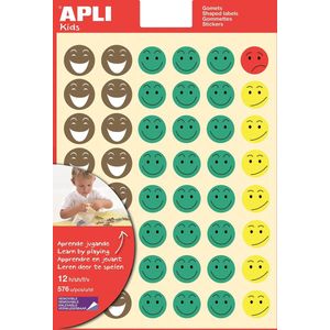 Apli 835220 Smiley stickers, 12 vellen