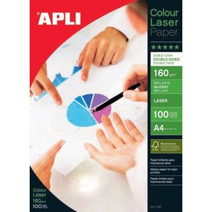 Apli - Fotopapier Colour Laser - A4 - 100 Vel - 160 g/m²