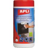 Apli Chusteczki nawilżane voor czyszczenia ekranów LCD/TFT 100 stuks (AP11823)