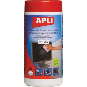Apli Chusteczki nawilżane voor czyszczenia ekranów LCD/TFT 100 stuks (AP11823)