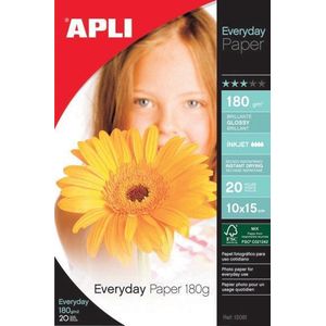 APLI 12081 - Dagelijks fotopapier 10 x 15 cm 180 g 20 vellen