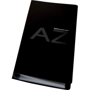 APLI 12114 - Visitekaartjeshouder zwart - Capaciteit: 160 kaarten - 120 x 275 mm