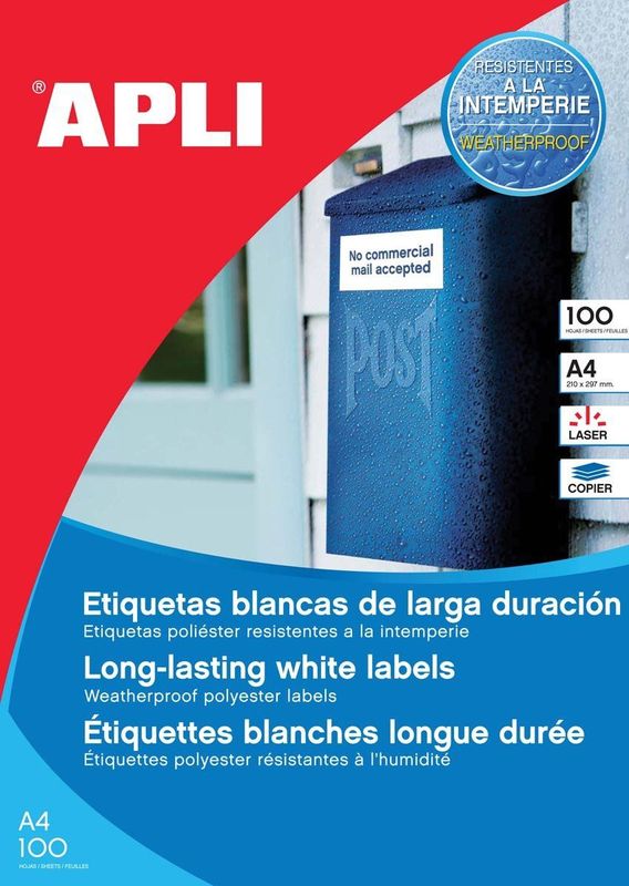 APLI PAPER - A4 (210 x 297 mm) 100 vel(len) transparante film