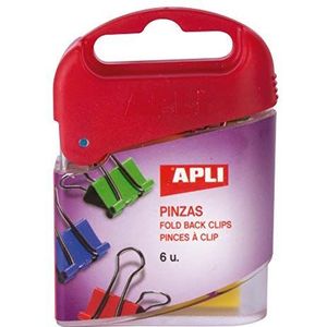 APLI 12675 Vouwklem Diverse kleuren 19 mm 6 u.