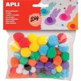 Apli Kids Pompoms - diverse kleuren (Pack van 78)