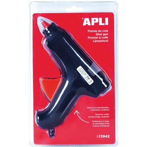 APLI 13942 Hot Melt 40W hotmelt lijmpistool met 2 lijmstaven