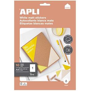 APLI 18110 etiketten HOME wit mat 210 x 297 mm 10 vellen