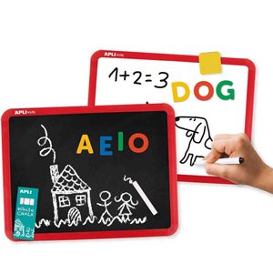APLI Kids Dubbelzijdig Magnetisch Schrijfbord Stift/Krijt