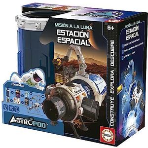Educa 41344 Astropod ruimtestation, bouwen en spelen door meerdere capsules aan te sluiten om een optimaal en complex ruimtestation te creëren, aanbevolen vanaf 6 jaar