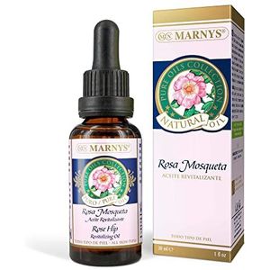 MARNYS Huile revitalisante avec pipette, 100% rose musquée végétale, 30 ml, 1 pièce [Le design de l'emballage peut différer]