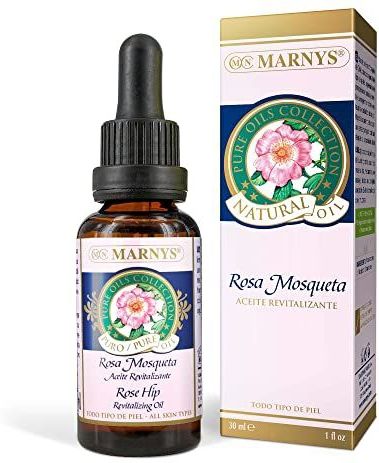 MARNYS Huile revitalisante avec pipette, 100% rose musquée végétale, 30 ml, 1 pièce [Le design de l'emballage peut différer]