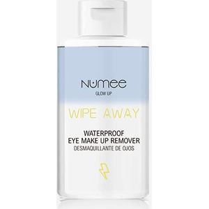 NUMEE Clean Beauty GLOW UP Wipe Away Waterproof Eye Make Up Remover | Remove Make Up WIthout Rubbing | Vegan & Cruelty Free | Suitable for Sensitive Skin | 125ml