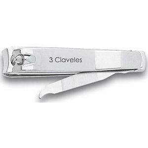 3 Claveles 12418 Nagelknipper met vijl, 6 cm