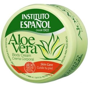 Instituto Español Crema Coporal Hidratante Aloe Vera, 400 Mililitros