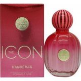 The Icon d'Antonio Banderas Eau de Parfum voor dames, langdurig, elegant, verfijnd en sensueel, vanille, bloemige en fruitige noten, ideaal voor speciale evenementen, 100 ml