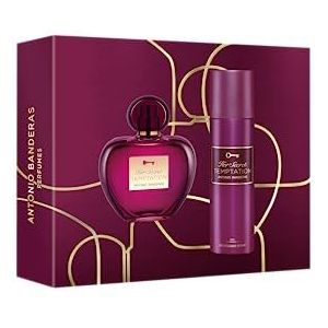 Antonio Banderas Perfumes - Her Secret Temptation EDT cadeauset 80 ml + deodorant 150 ml - romantische, charmante en vrouwelijke geur - oosterse en zoete noten - ideaal voor de dag