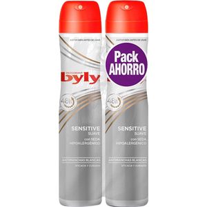 Deodorant Spray Sensitive Suave Byly (2 uds)