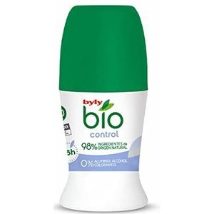 BYLY - Deodorant Roll-on Bio 0% aluminium en alcohol met bamboe-extract 98% natuurlijke ingrediënten 50 ml 1 stuk (pak van 1)